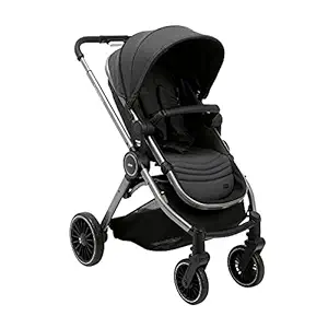 Chicco Best Friend Pro Stroller with Reversible Parent Facing Seat | 0 to 5 Years I Shock Absorber Wheels|Adjustable Handle|Extended Canopy with Highend Finish| (Pirate Black)