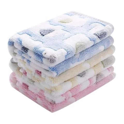 CYNOSURETECH Fluffy Pet Blanket Set Cover