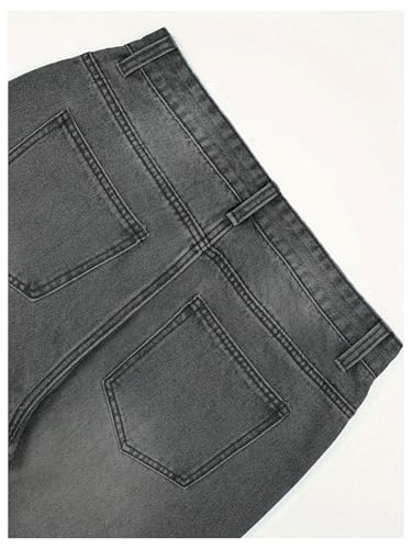 Verdusa Men's Vintage Washed Baggy Jeans Straight Leg Loose Denim Pants with Pockets4