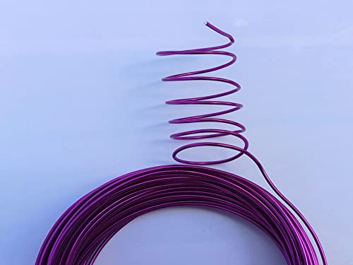Alambre de aluminio morado oscuro para diseñar joyas hechas a mano y manualidades únicas 4