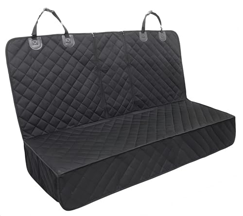 LaLand Dog Car Seat Cover,Waterproof Pet Car Rear Seat Protector Compatible for Central Armrest,Suitable for Most Cars, SUV,Trucks