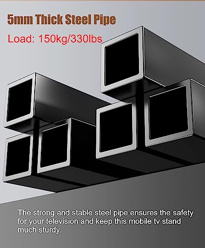 Soporte móvil ajustable para TV 32-75 pulgadas blanco miniatura 4