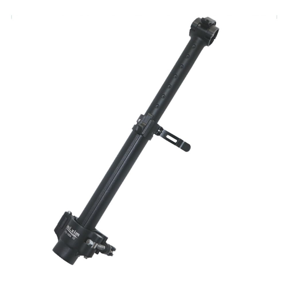 ReachMall Attacco manubrio regolabile per bicicletta, pieghevole, in lega di alluminio, per barre da 31,8 mm e 25,4 mm, estensione in altezza da 0 a 14 cm, per strada di montagna, nero