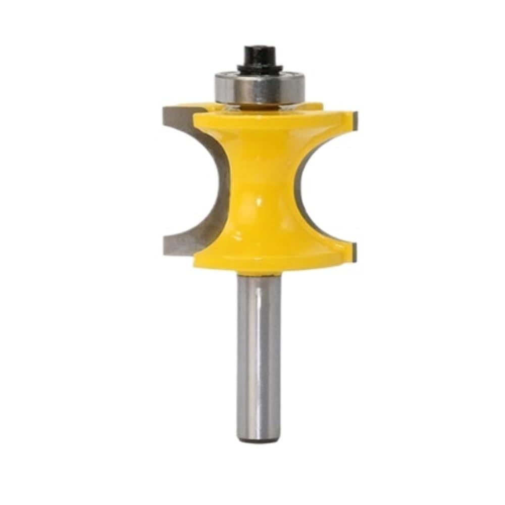 Broca enrutadora de grabado for carpintería semicircular, rodamiento de bolas de vástago de 8 mm, varios tamaños(34.5mm)