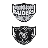 FOCO Las Vegas Raiders NFL Mens Knit Face Cover - 2 Pack
