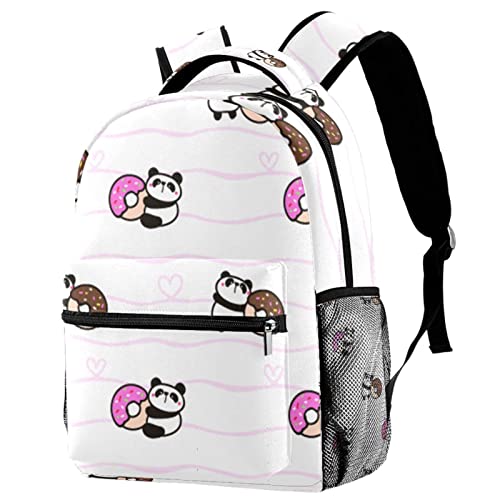 Sac de voyage décontracté motif panda parfait pour les sorties en ville et les étudiantes