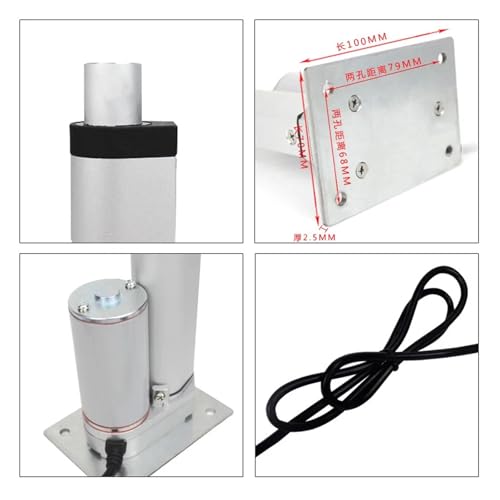 Actionneur linéaire 1000N solution verin 12V pour trappe de cave
