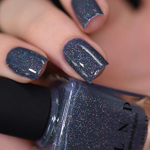 Image of ILNP Better Days - Muted Midnight Blue Holographic Nail Polish
