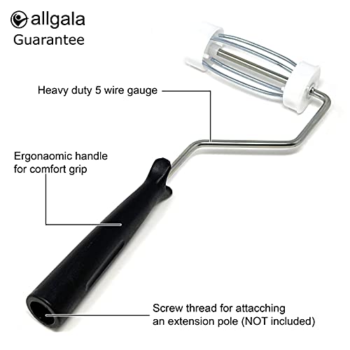 Allgala 6-Piece 4 Inch Shedless Roller Covers with Roller Frame - TH10307 - Thumbnail 3