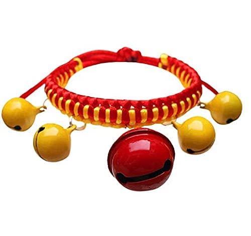 KUTKUT Hand Woven Dog - Cat Bells Collar Necklace