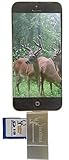 BuckStruck Game and Trail Camera Viewer for Apple iPhone, iPad, iPod - Includes Lightning Extender - For Hunting and Game Cameras - Reads SD, SDHC and Micro SD Cards