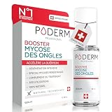 PODERM - MYCOSE ONGLES BOOSTER DE TRAITEMENT pour mycose difficile à traiter | Divise par 2 la durée du Traitement | Soin professionnel pied/main | Facile & rapide | Swiss Made incolore
