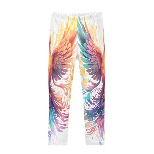Toddler Girls Leggings Printed Yoga Pants Leggings Watercolor Phoenix for Kids