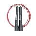 Jump Rope-Extra Cable-Adjustable, Ball Bearings，Cable Self-locked- for Crossfit, Double Unders, Speed, WOD, MMA, Boxing, Jumping Workout & Fitness Training (red)