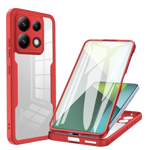 �P�[�X �Ή��@�� for Redmi Note 13 Pro 5G (Not 4G),�Ή��@�� for Xiaomi Poco X6 Pro 5G 2311DRK48G 2311DRK48I ���t���X�N���[���̕ی쑕�u�̓�d�w 2 �� 1 �̓d�b�J�o�[