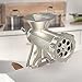 Meat Grinder w Tabletop Clamp & 2 Cutting Disks, Cast Iron Heavy Duty Sausage Maker & Manual Meat Mincer- Homemade Burger Patties, Ground Beef & More, Portable Cooking, Easy to Use, Kitchen Essential