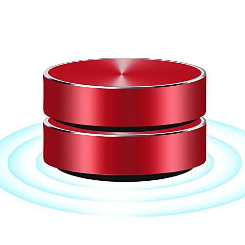 Bluetooth Mini Speaker Bone Conduction Portable Wireless Speaker Stereo Bass Sound Creative Portable Speaker Mini Size Music Player for Home,Outdoor,Travel (Red)