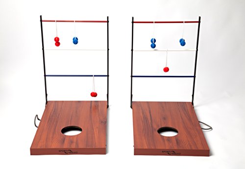 Sport Squad 2-in-1 Bean Bag/Cornhole and Ladder Toss Game Set for Indoor or Outdoor Use - Thumbnail 4