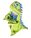 Lazy One Animal Blanket Hoodie for Kids, Hooded Blanket, Wearable Kids' Blanket, Soft, Cozy Fleece Hoodie, Dinosaur (Dino Blanket)