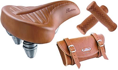 Selle Montegrappa Ramona 1770 avec sacoche et poignées en simili cuir