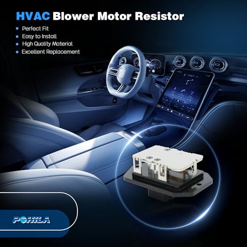 Image of HVAC Blower Motor Fan Resistor Compatible with 2009-2018 Ram 1500,2010-2018 Ram 2500 /3500,2011-2018 Ram 4500 /5500 Replaces 4P1621 973029 RU710 68048900AA 68048900AB