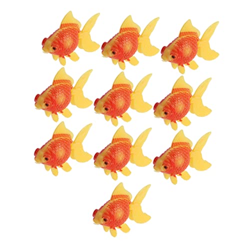 Faux poissons et décorations d'aquarium : lot de 10 carpes simulées sans entretien