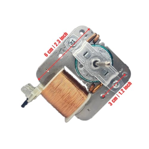 Image of J K b K Microwave Oven Fan Motor - 3 Pins - Thin Shaft - Universal - Copper - 220-240V AC - 50-60 Hz for Microwave Ovens