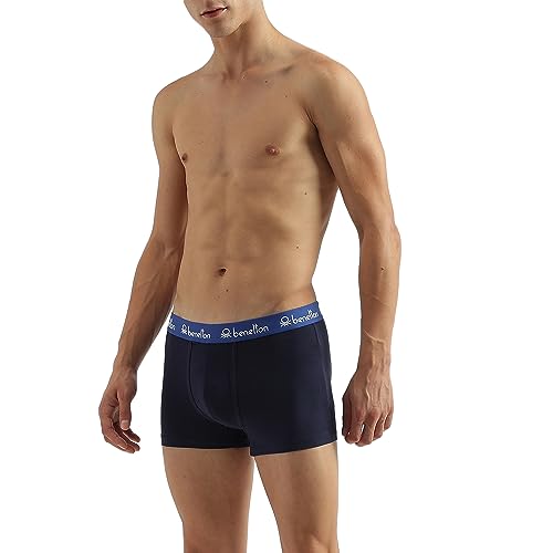 Image of UNITED COLORS OF BENETTON Pack of 2 Solid Colour Low Rise Boxer Briefs
