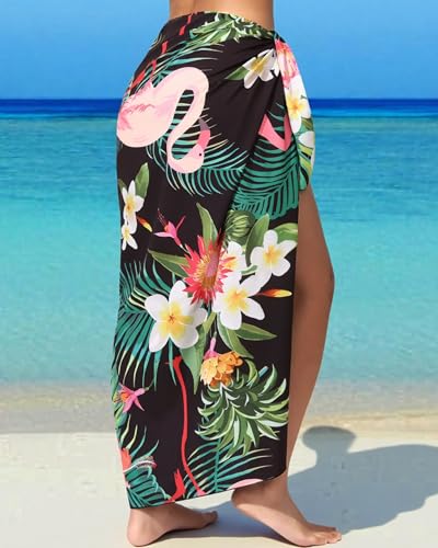 Image of Rossopesca Womens Beach Sarong Chiffon Swimsuit Coverups Sheer Bikini Wraps for Swimwear Bathing Suit Cover Up
