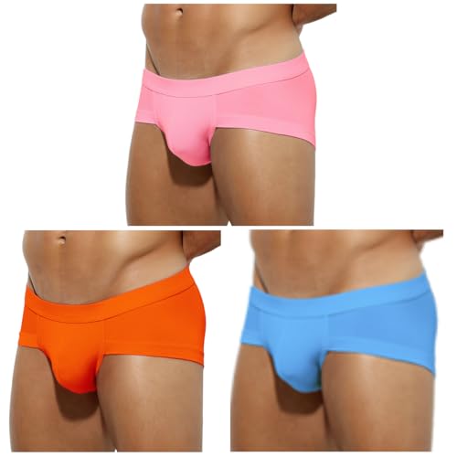 Arjen Kroos Briefs for Men 3 Pack Sexy Underwear Breathable Modal Trunks Briefs