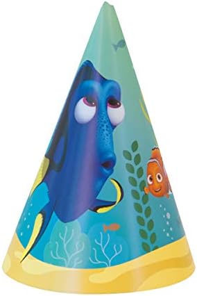 Miniatura 2 de Finding Dory Finding Nemo - Suministros de decoración para fiesta de cumpleaños, paquete para 8 incluye sombreros de fiesta, 8 reventones de fiesta,