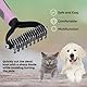 MYDAISY Hundebürste Unterwolle, Hundebürste Langhaar Unterwolle, Katzenbürste Langhaar, Hundekamm, Unterfellbürste Katze, Hunde Bürste, Unterfellbürste Hunde, Hundekamm Langhaar Rosa