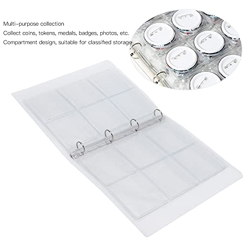 Les-Theresa Transparante Binder Foto Organizer Badge Opslag Boek Geperforeerde Ring Collectie Map 6 Pagina's (6 Gaten) - Image 8