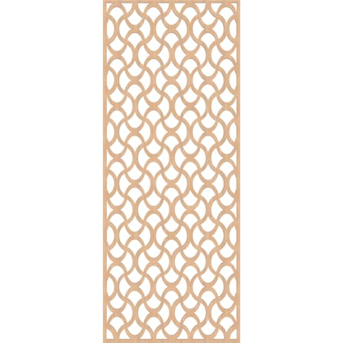 Image of Resort Decorative Pierced Fretwork Wood Wall Panels, 23 3 /8 inchW x 59 3 /8 inchH x 1 /4 inchT, Hickory