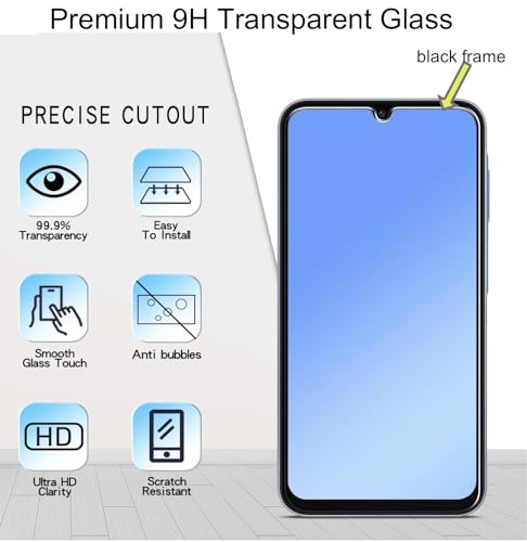 Image of FAD-E Tempered Glass Screen Protector Guard Compatible for Samsung Galaxy M36 5G (6.7 inch)