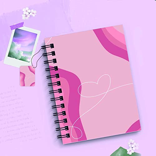 DI-Kraft Graphic Printed A5 Size Unruled Paper Journal Diary Spiral Notebooks Wire Bound Memo Diaries and Planner, 160 Pages, Design 10 image 5