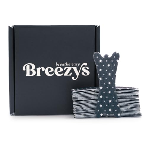 Breezys Nasal Strips | Cute Nose Breathing Tape for Better Sleep, Anti Snoring Solution, Nasal Congestion Relief - Extra Strength and Comfortable Universal Fit | 25 Ct (Starry Night)