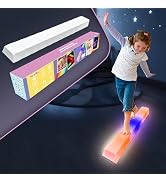 Onyoloy Kids Light Up Balance Beam - with 7 LED Light Colors with Auto Shutoff and Non-Slip Base,...