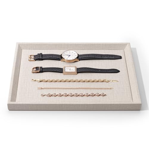 PU Leather Stackable Jewelry Tray