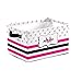 ZAACUSTOM Personalized Storage Bins with Name for Organizing Babys Boys and Girls Toys, Custom Kids Storage Basket Boxes Cubes Organizer with Handles for Shelf Closet Nursery, 1 Pack