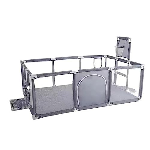 YAZOCO Parque bebé 122x180cm Barrera de seguridad con malla transpirable Barrera de seguridad para niños, gran parque infantil de seguridad Parque bebé