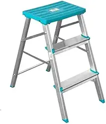 Banqueta Escada 3 Degraus Anti Derrapante Alumínio