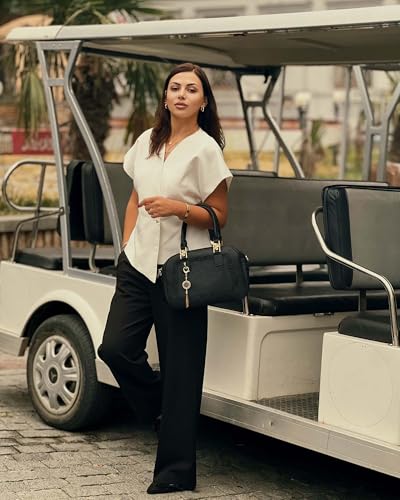 Montana West Small Top Handle Purse for Women Crossbody Satchel Handbag Barrel Bag2