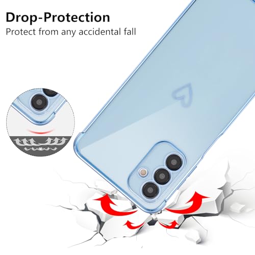 Coque Samsung A16 avec protection objectif motif cœurs bleu - 3