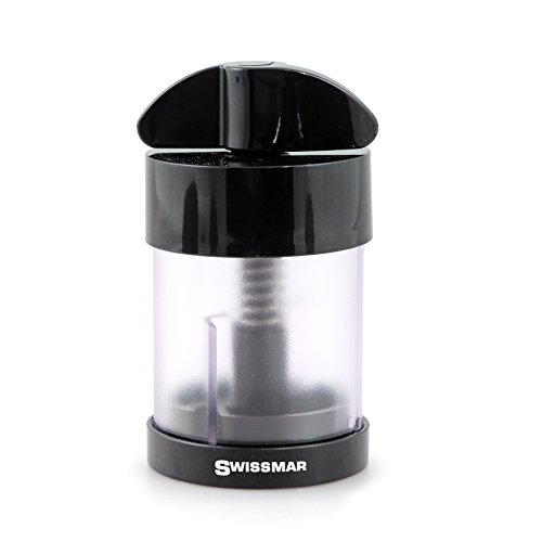 Swissmar Nutmeg Mill, Clear/Black