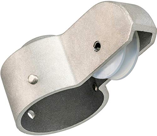 Deneve Flag Pole Silver Pulley Truck to Display Flag - Fits Top 2 inch Flag Pole Kit with Solar Light - Designed to Hold Maximum 5/16