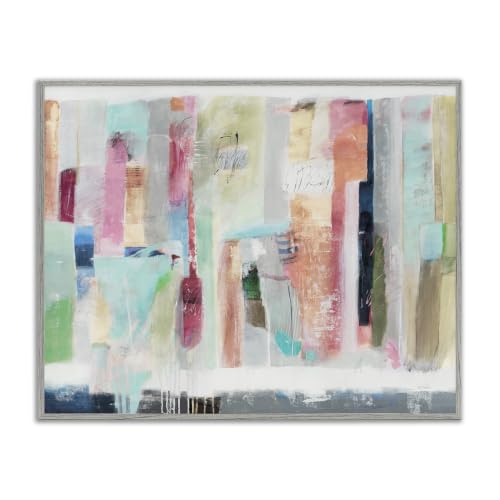 Abstract Geometric Scribble Shapes, 16 x 20 Inch Framed Giclée Print