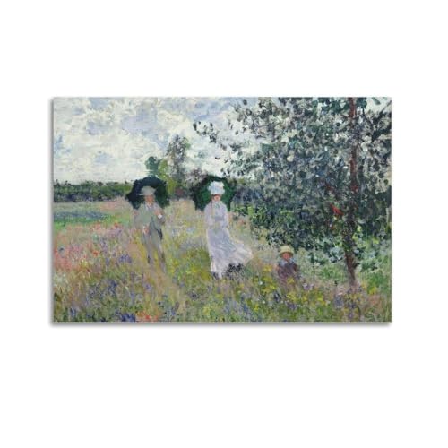 Póster impresionista para salón: lienzo decorativo de Monet en tamaño 40x60 cm
