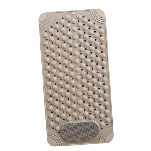 Alfombrilla de ducha beige antideslizante para el baño familiar 2