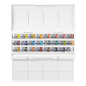 Winsor & Newton, Cotman Watercolour, 'Whole Pan Studio Set' , 24 x Whole Pans.